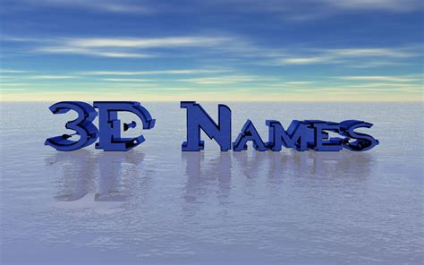 3D Names .